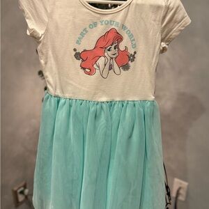Ariel Graphic Dress with Aqua Skirt